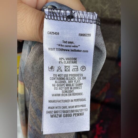 Ted Baker 'Pennii' Print Jersey Sheath Dress size 0 - Picture 12 of 13